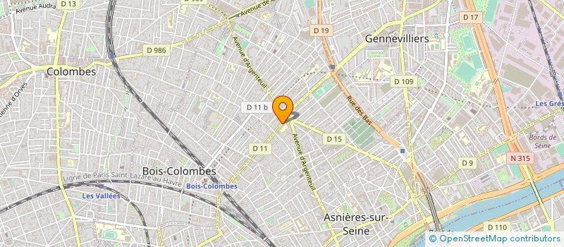 localisation de l'entreprise KL PRESTIGE LOCATION à ASNIERES-SUR-SEINE