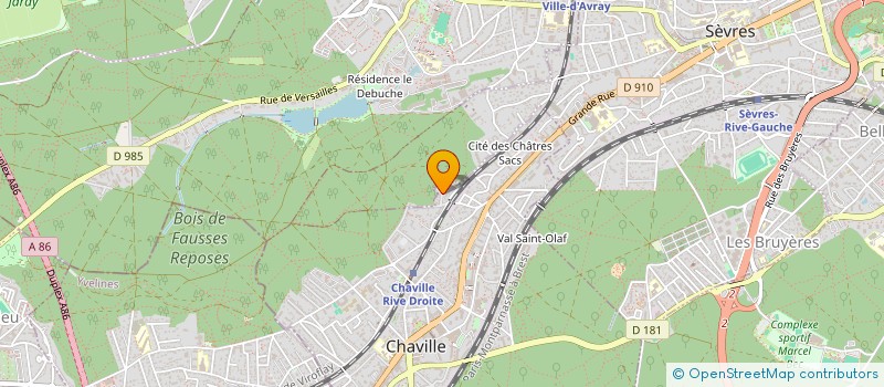 localisation de l'entreprise KL1 à CHAVILLE