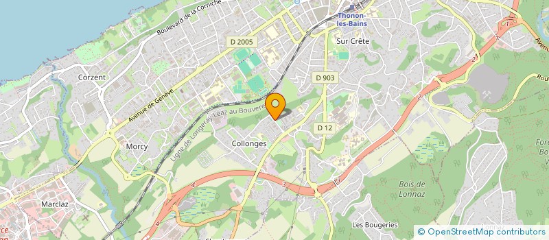 localisation de l'entreprise KLA PLATERIE à THONON-LES-BAINS