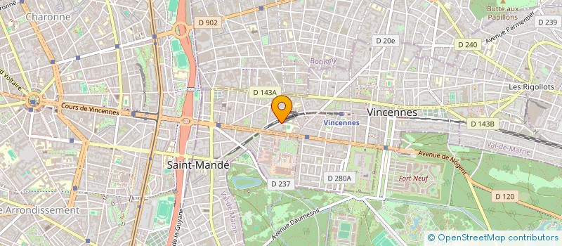 localisation de l'entreprise KLACK à VINCENNES
