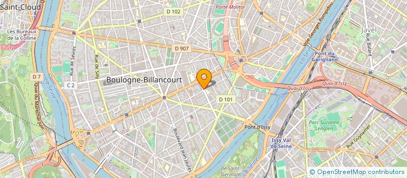 localisation de l'entreprise KLAO PRODUCTIONS à BOULOGNE BILLANCOURT