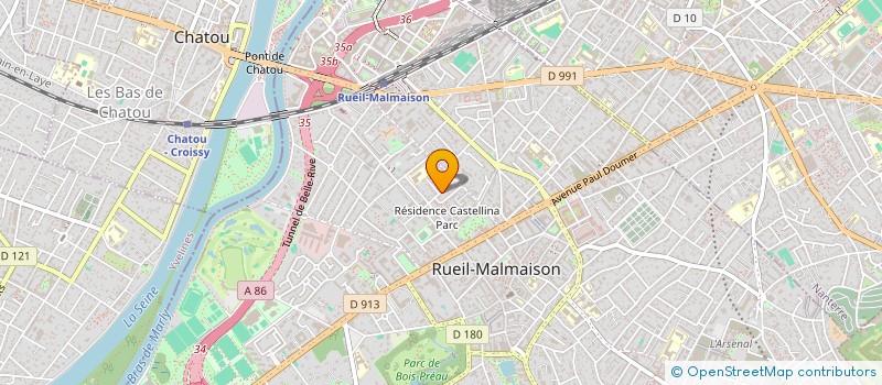 localisation de l'entreprise KLAP'DANSE à RUEIL-MALMAISON