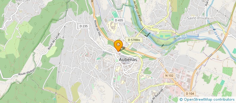 localisation de l'entreprise KLARA à AUBENAS
