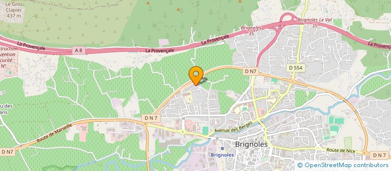 localisation de l'entreprise KLARELEC à BRIGNOLES