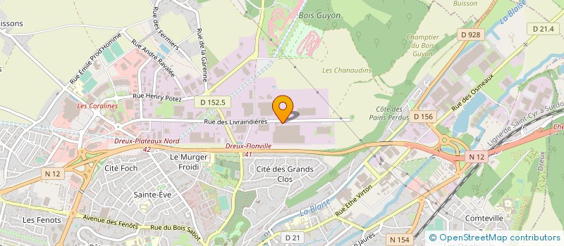 localisation de l'entreprise KLARIUS SAS à DREUX
