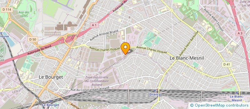 localisation de l'entreprise KLAS BUISENESS à LE BLANC-MESNIL