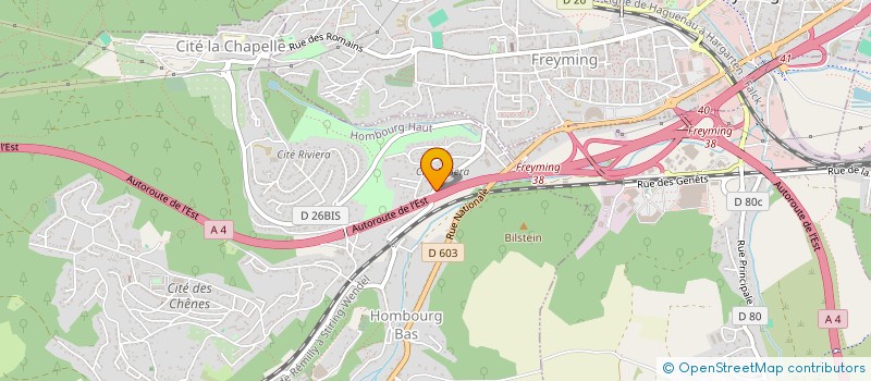 localisation de l'entreprise KLASEN BATI CONCEPT  HOMBOURG-HAUT