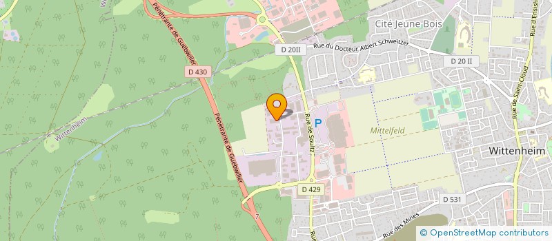 localisation de l'entreprise KLASS  WITTENHEIM