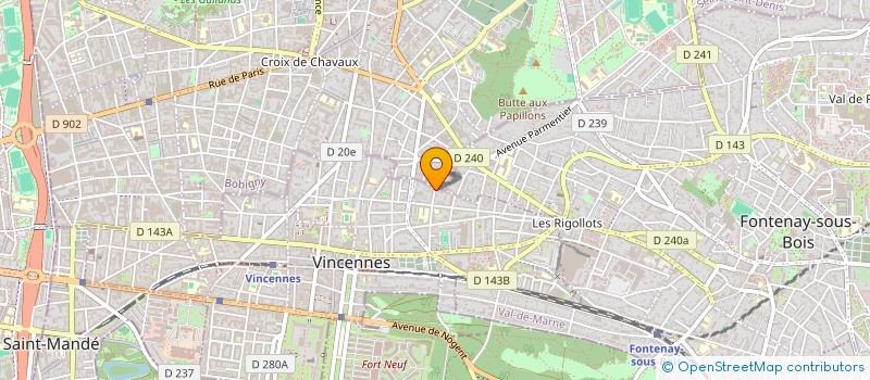 localisation de l'entreprise KLASTER à VINCENNES