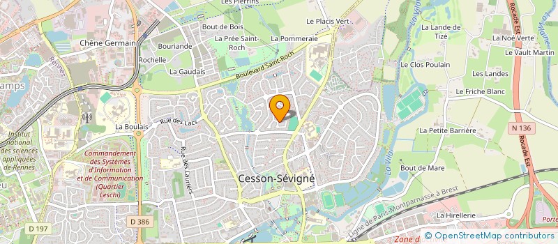 localisation de l'entreprise KLAVD'YS à CESSON-SEVIGNE