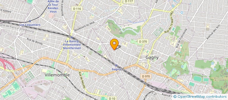 localisation de l'entreprise KLB à GAGNY