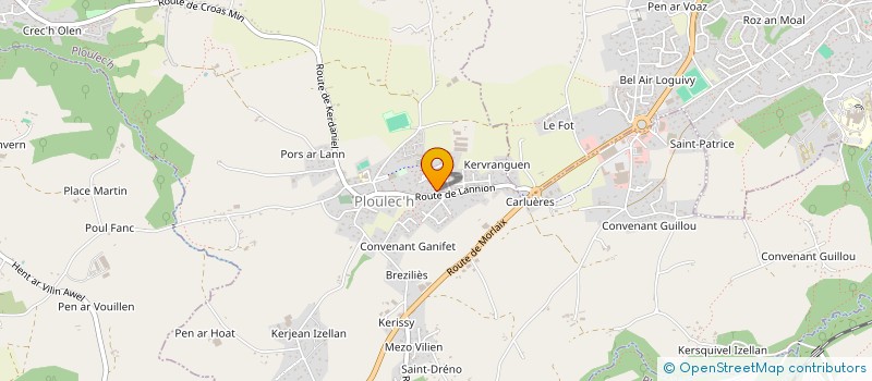 localisation de l'entreprise KLB JARDIN SERVICES  PLOULEC'H