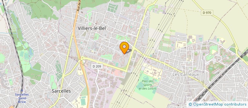 localisation de l'entreprise KLC CHARPENTE à VILLIERS-LE-BEL