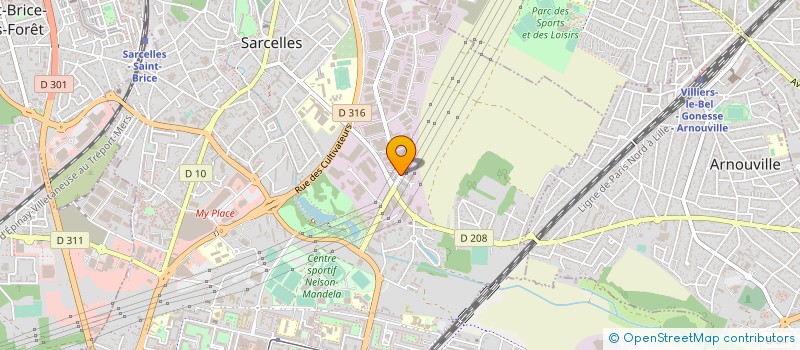 localisation de l'entreprise KLC ENVIRONNEMENT  SARCELLES