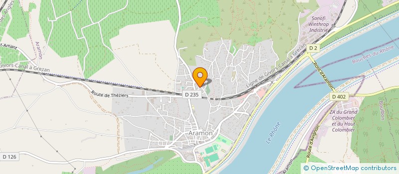 localisation de l'entreprise KLC NET  ARAMON