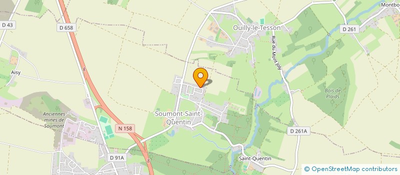 localisation de l'entreprise KLCN  SOUMONT-SAINT-QUENTIN