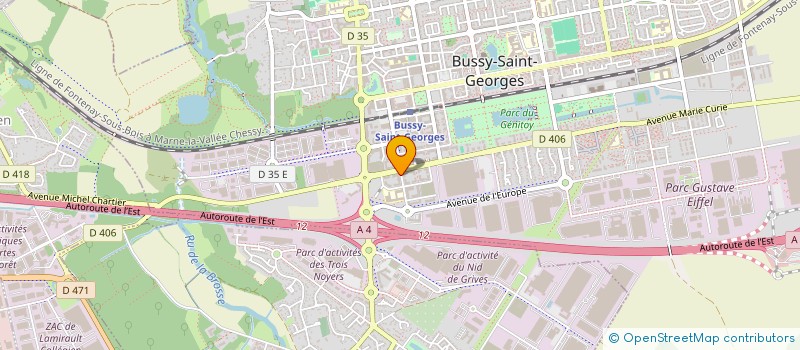 localisation de l'entreprise KLDORGANISATIONS  BUSSY-SAINT-GEORGES