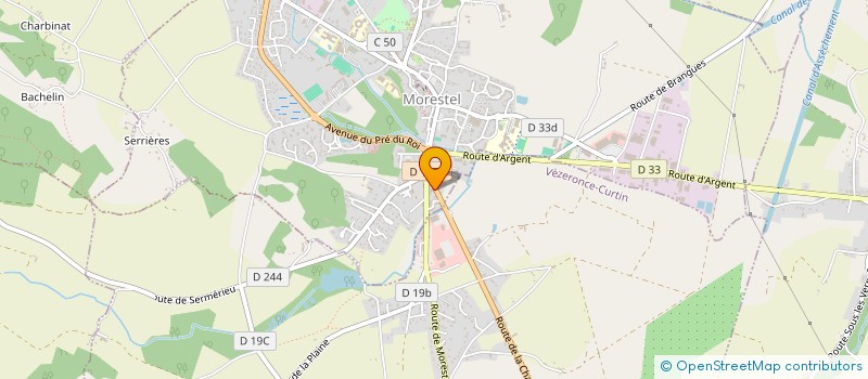 localisation de l'entreprise KLEANEX à MORESTEL