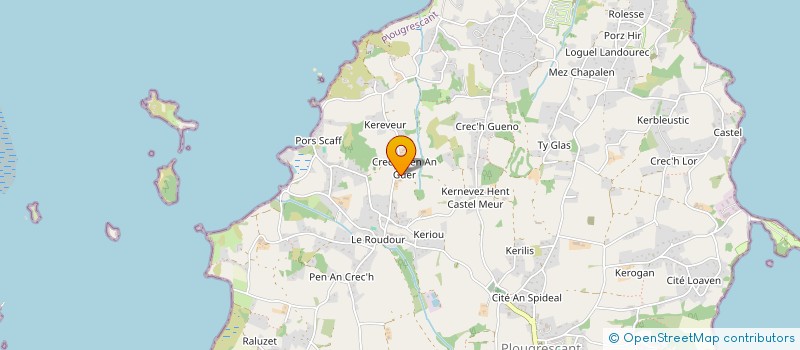 localisation de l'entreprise KLED  PLOUGRESCANT