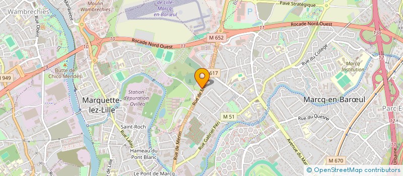 localisation de l'entreprise KLEENINVEST  MARQUETTE-LEZ-LILLE