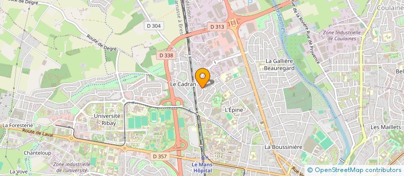 localisation de l'entreprise KLEF  LE MANS