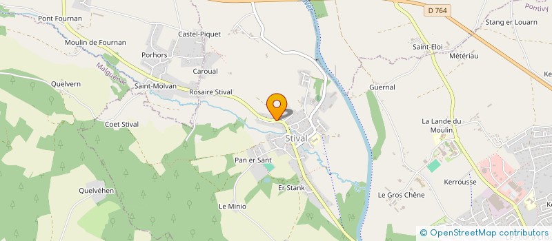 localisation de l'entreprise KLEG BREUIL  PONTIVY