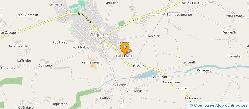 localisation de l'entreprise KLEG FITNESS  CLEGUEREC