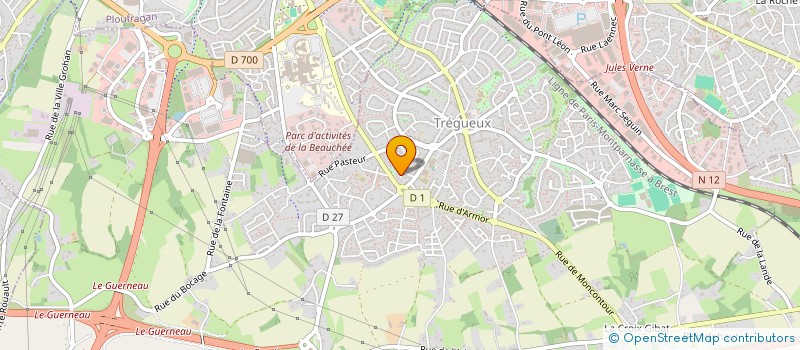 localisation de l'entreprise KLEHOLY  TREGUEUX