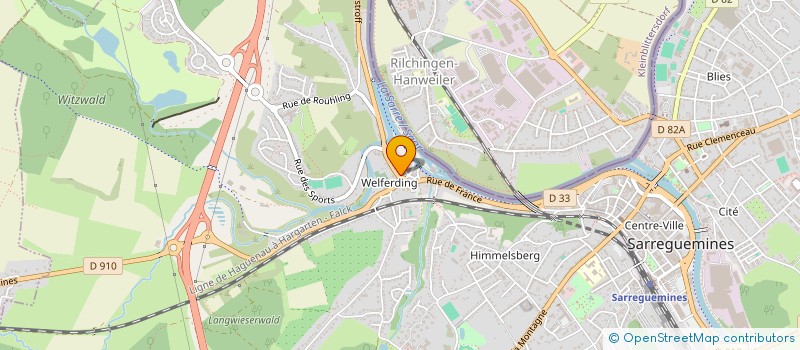 localisation de l'entreprise KLEIN à SARREGUEMINES