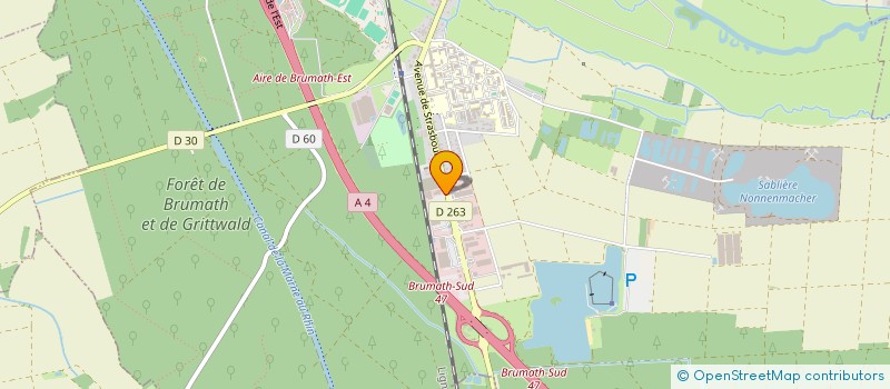 localisation de l'entreprise KLEIN  BRUMATH