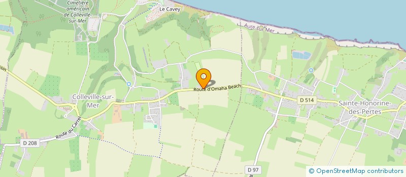 localisation de l'entreprise KLEIN INDIVISION  COLLEVILLE-SUR-MER