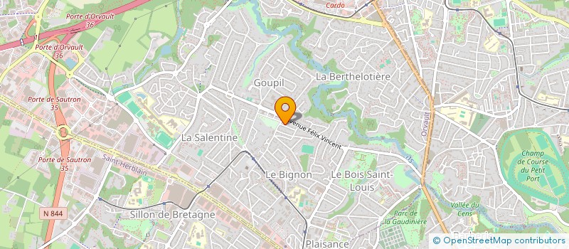 localisation de l'entreprise KLEMENTZ à ORVAULT