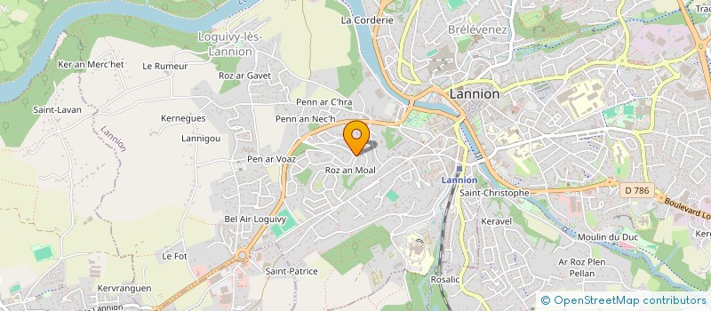 localisation de l'entreprise KLENO - BOIS à LANNION