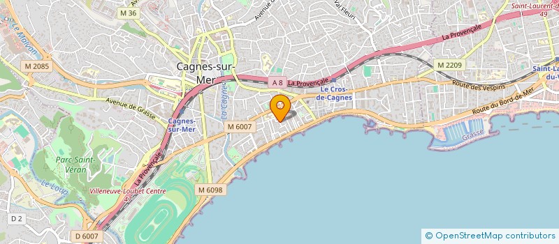 localisation de l'entreprise KLEOM à CAGNES-SUR-MER