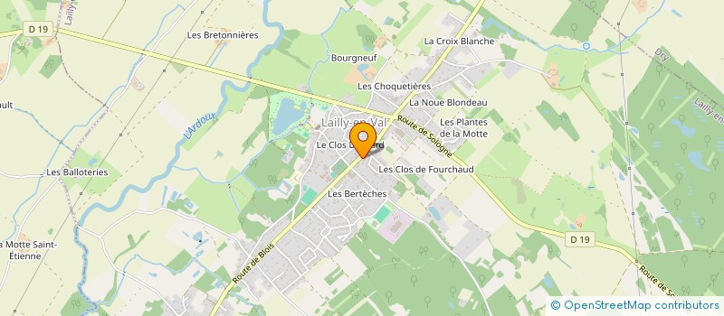 localisation de l'entreprise KLF à LAILLY-EN-VAL