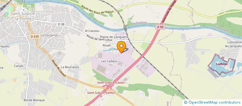 localisation de l'entreprise KLF METALLERIE  SAINT-SULPICE-LA-POINTE