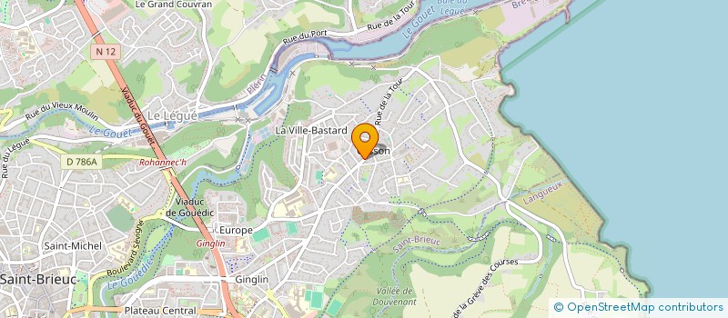 localisation de l'entreprise KLG IMMOS à SAINT-BRIEUC