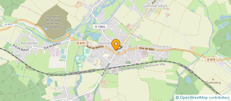 localisation de l'entreprise KLH ENERGIE  DANNEMARIE