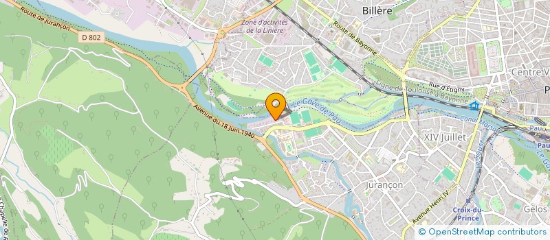 localisation de l'entreprise KLI  LESCAR