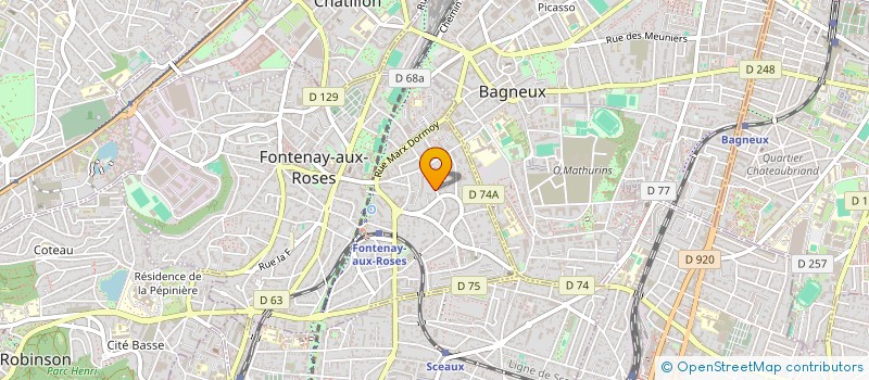 localisation de l'entreprise KLIC PIECES AUTO à FONTENAY-AUX-ROSES