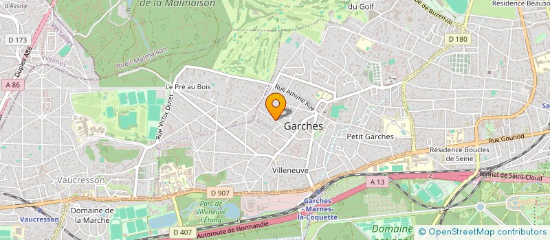 localisation de l'entreprise KLIFF INVEST à GARCHES