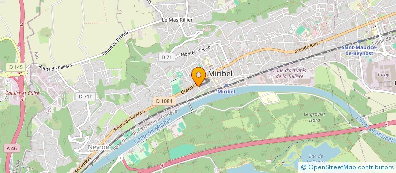 localisation de l'entreprise KLIIK SERRURERIE à MIRIBEL