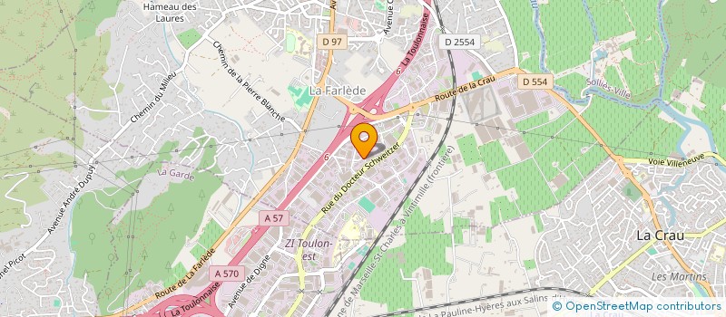 localisation de l'entreprise KLIMA TOULON  LA FARLEDE