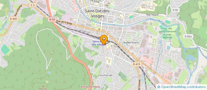 localisation de l'entreprise KLINGER FAVRE  SAINT-DIE-DES-VOSGES