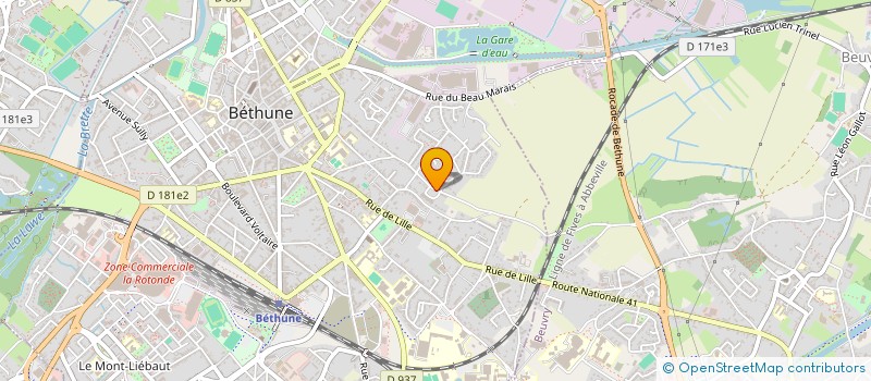 localisation de l'entreprise 'KLIP'SO' à BETHUNE