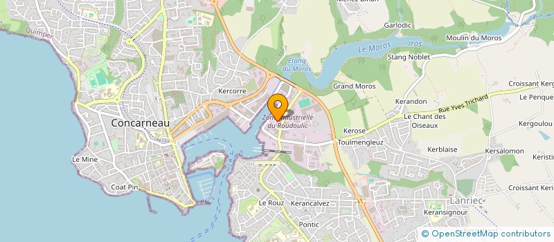 localisation de l'entreprise KLIPPER  CONCARNEAU
