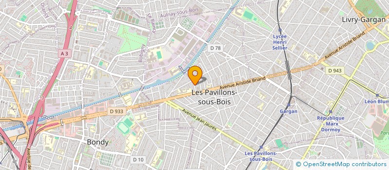 localisation de l'entreprise KLJ FORMATIONS POUR TOUS à LES PAVILLONS-SOUS-BOIS