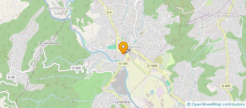 localisation de l'entreprise KLK FIBRE à PEGOMAS