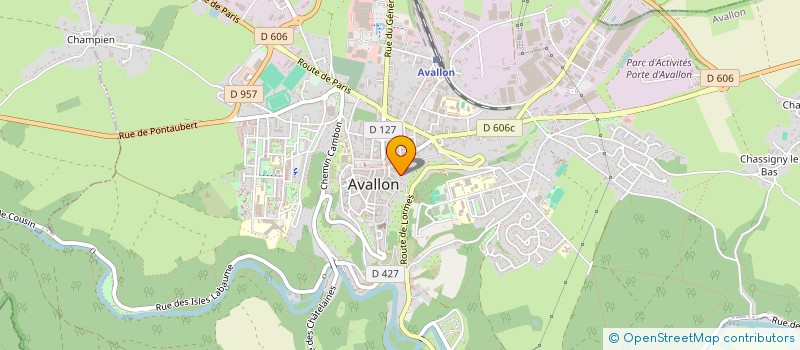 localisation de l'entreprise KLM à AVALLON
