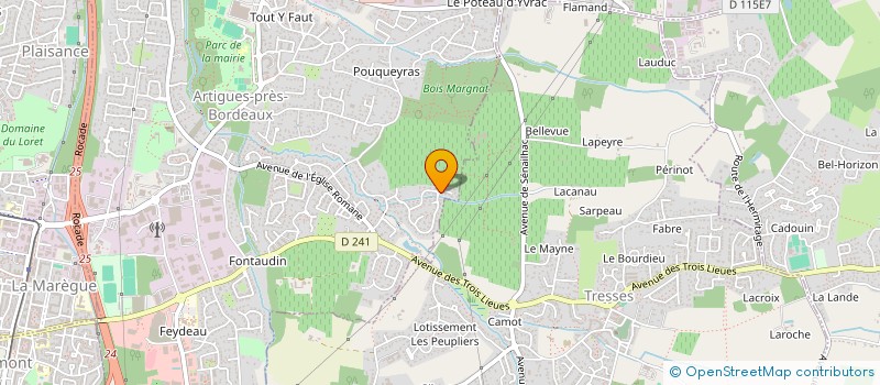 localisation de l'entreprise KLM  ARTIGUES-PRES-BORDEAUX